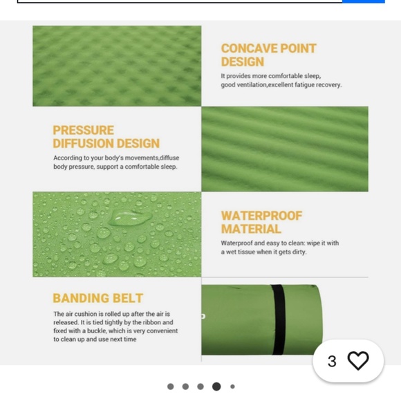 KingCamp double self-inflating camping pad mattress - Picture 7 of 9